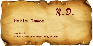 Makis Damos névjegykártya